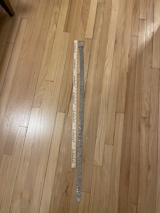 Rhinestone Chain Belt - Silver Sparkle Waist Accessory - Free people - Picture 5 of 7